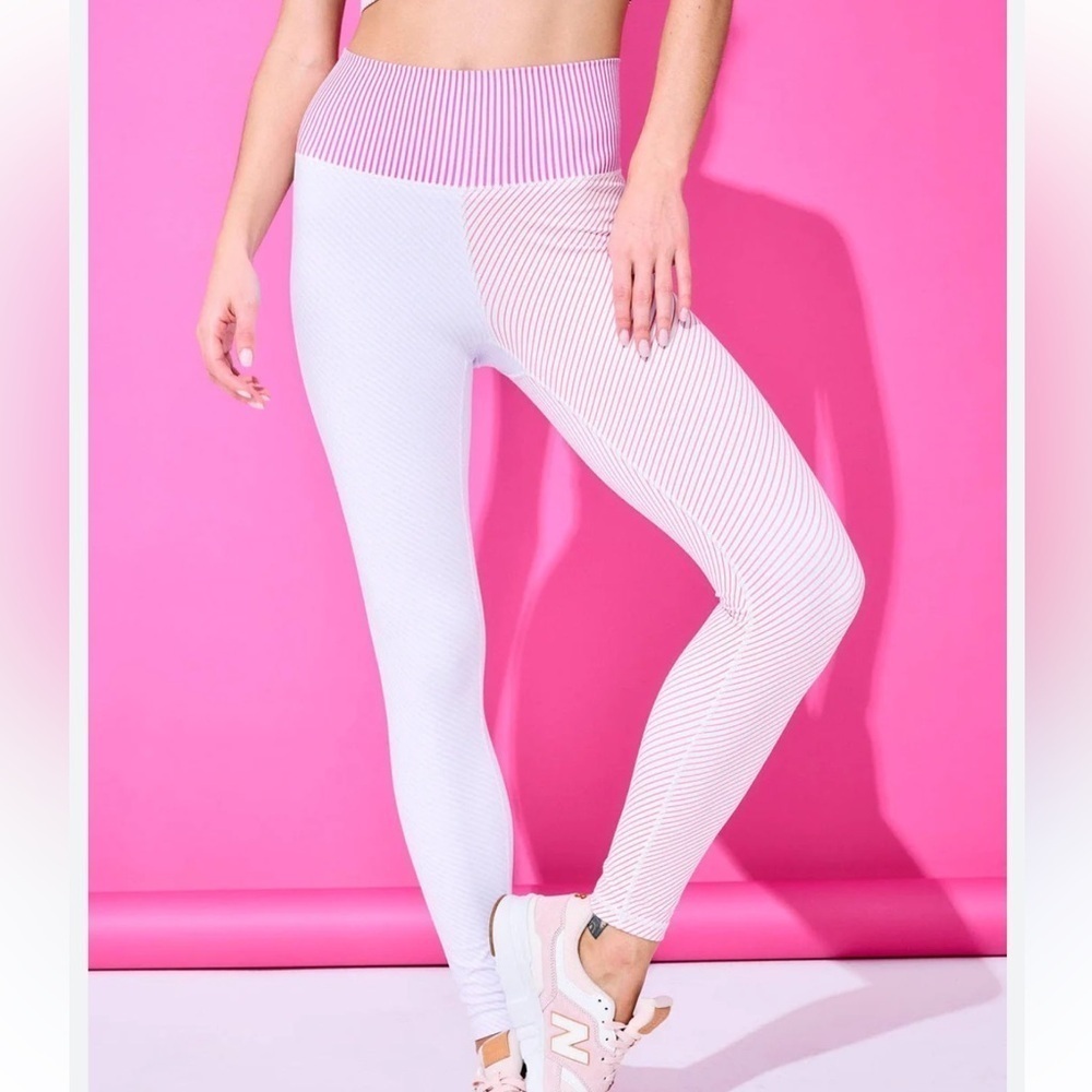 Terez High Rise TLC Leggings in Tri Stripe Print